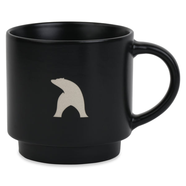Engraved Stackable Black Coffee Mug (14 oz.)