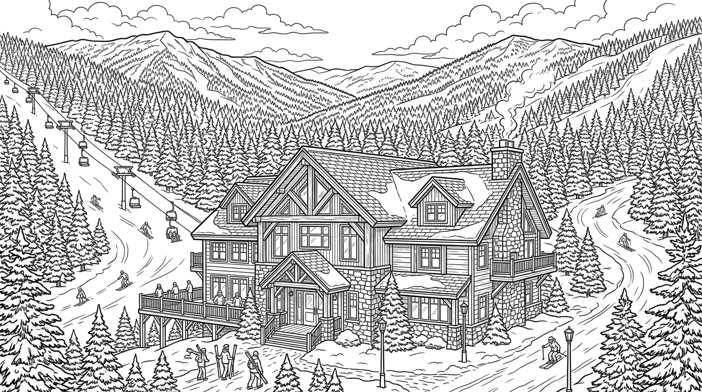 Mount Pocono local landmark illustration